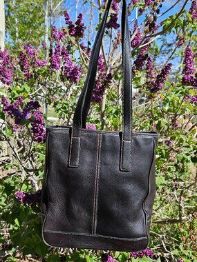 Vintage Coach Hampton Lunch Tote Dark Brown Butter Soft Leather Shoulder Bag Y2K